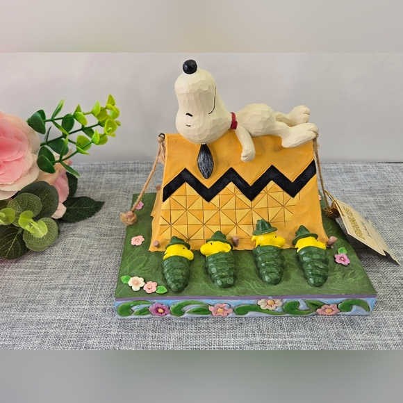 Jim Shore Other - Jim Shore Peanuts Snoopy And Woodstock “Restful Campers” 6011952